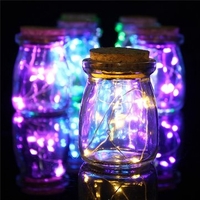 Romantic Xmas 10 LED Colours Seed Vase Lights Wedding Centrepiece Fairy Lights Home Decor