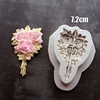 Rose Flower Cake Silicone Fondant Mold Mousse Cake Border Decorating Tools Sugar Icing Paste Mold