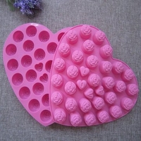 Roses Chocolate Mold Silicone Cake Mold LOVE Handmade Soap Mold Ice Mold