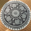 Round Beach Towel Cotton Scarf Shawl Yoga Mat Tapestry Wall Hanging