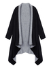 Ruffles Asymmetrical Knitted Cardigans