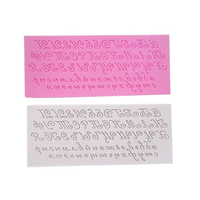 Russian Alphabetic Letter Shape Silicone Fondant Cake Mold Chocolate Cookies Mould Decorator