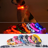 S Size Pet Dog LED Collar Safety Light-up Flashing Collar Leash Luminous Fluorescent Nylon