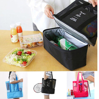 SaicleHome Beach Storage Bag HandHeld Lunch Tote Bag Insulated Cool Picnic Food Storage Container