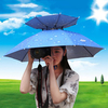 SaicleHome Double Head Umbrella Hat Sunscreen UV Protection Parasol Outdoor Travel Pictures Helper