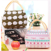 SaicleHome Lunch Tote Bag Picnic Cooler Insulated Handbag Classic Hand-held Storage Containers