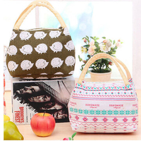 SaicleHome Lunch Tote Bag Picnic Cooler Insulated Handbag Classic Hand-held Storage Containers