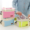 SaicleHome Oxford Lunch Bag Tote Bag Cooler Insulated Handbag Zipper Storage Containers
