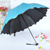 SaicleHome Rain Show Flower Umbrella Sun Portable Beach Windproof Parasol Folding Outdoor Travel