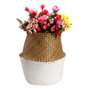 Seagrass Belly Storage Basket Shopping Bag Box Organizer Plant Pot Half