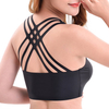 Seamfree Criss-cross Back Ice Silk Wireless Breathable Gather Yoga Bra