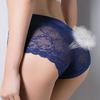 Seamless Mid Waisted Hollow Lace Breathable Panties