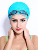 Seaside Sports High Elasticity Protect Ears Long Hair Swimming Caps