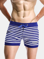 Seobean Arrow Pants Home Striped Drawstring Boxers Pockets Beach Shorts Underwear for Men