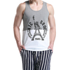 SEOBEAN Mens Hit Color Creative Printed Casual Cotton Vest Fitness Jogging Sport Tank Tops