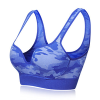 Sexy 3D Camouflage Printing Sports Bras Seamless Push Up Yoga Bra