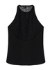 Sexy Back Lace Transparent Women Patchwork Halter Tank Tops
