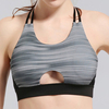 Sexy Backless Shockproof Wireless Keyhole Front Full Cup Yoga Sports Bras