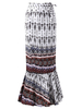 Sexy Bohemia Split Ruffle Hem Beach Women Skirt