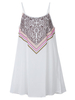Sexy Bohemian Printed Strap Backless V-Neck Tank Tops