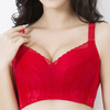 Sexy Breathable Gather Wireless Soft Lace-trim Lightly Lined Bras
