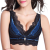 Sexy Breathable Lace-trim Gather Wireless Soft Bras