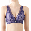 Sexy Breathable Lace-trim Lightly Lined Wireless U Shape Back Bras