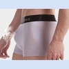 Sexy Breathable Mid Waist U Convex Solid Color Boxer Underwear for Men