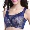Sexy Breathable Wireless Gather Bras Embroidery Adjustable Thin Bra