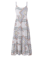 Sexy Casual Women Printed Spaghetti Strap Maxi Dresses