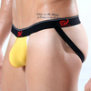Sexy Cotton Breathable Hip Lifting Low Waist U Convex Thongs for Men