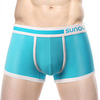 Sexy Cotton Breathable Stitching Color Soft Casual Boxer Briefs for Men