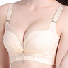 Sexy Deep Plunge Breathable Wireless Gather Lightly Lined Bras