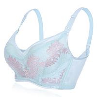 Sexy Deep Plunge Cotton Wireless Front Button Nursing Bras