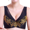 Sexy Deep Plunge Embroidered Gather Soft Comfy Adjustable Bras