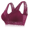 Sexy Deep Plunge Lace-trim Seamfree Soft Modal Wireless Vest Bra