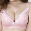 Sexy Deep Plunge Push Up Wireless Lace Gather Soft Bras