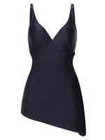 Sexy Deep Plunge Split Ruffle Wireless Backless Swimdresses For Women