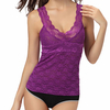 Sexy Deep V Lace Elastic Vest Embroidery Tank Tops For Women