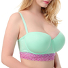 Sexy Demi Push Up Lace Hem Breathable Gather Bras