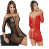 Sexy Erotic Keyhole Front Hollow Out Fishnet Perspective Packet Hip Bodystocking