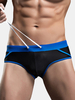 Sexy Fashion Low Waist Stitching Color Breathable Beach Hot Spring Bikini Trunks for Men