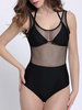 Sexy Fishnet Cover Wireless Bra Monokinis Swimwear For Women