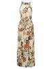Sexy Floral Straps Side Split Sleeveless Bohemia Women Beach Dress
