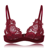 Sexy Flower Lace Breathable Hollow Out Unlined Bralettes