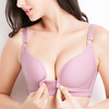 Sexy Front Button Massage Particles Bras No Rims Nursing Bra