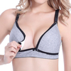 Sexy Front Button Wireless Soft Cotton Deep V Breast-feed Nursing Bras