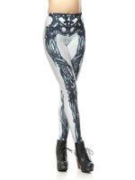 Sexy Halloween Skull Digital Printing Skinny Leggings For Women