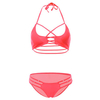 Sexy Halter Wireless Keyhole Front Hollow Out Breathable Bikini For Women
