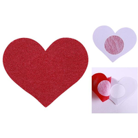 Sexy Heart-shaped Disposable Sticky Seamless Breathable Anti Exposure Invisible Bras